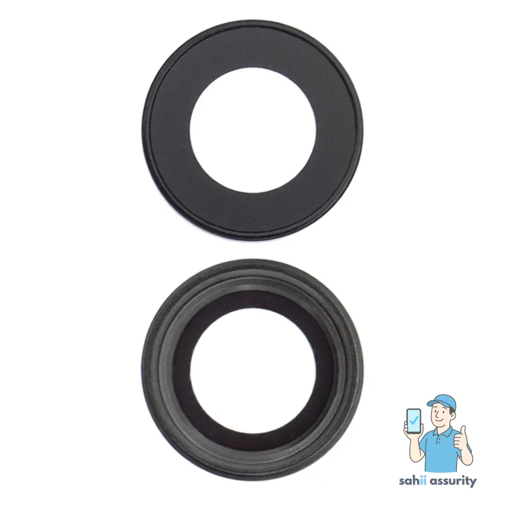 Camera Lens Glass with Frame for Apple iPhone 7 Black